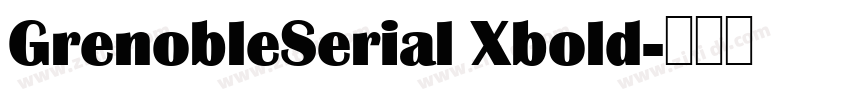 GrenobleSerial Xbold字体转换